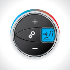 Air conditioning gauge with led display