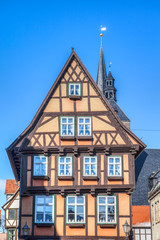 Fototapeta na wymiar Fachwerkhaus Welterbestadt Quedlinburg