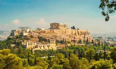Fotobehang Europese plekken Akropolis van Athene