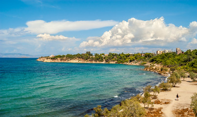 Naklejka premium Beach in Aegina