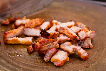 Fry pork