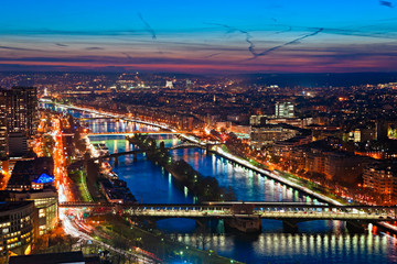 Fototapeta na wymiar Paris at night.