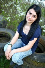 Girl in spring