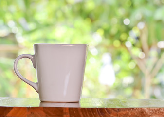white coffee cup