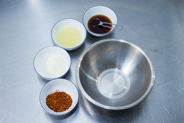 spicy pork cubes