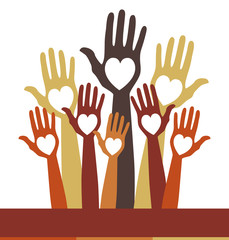 Obraz premium Count me in with copy space vector.