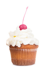 Cupcake on white