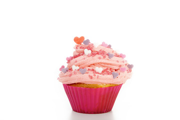 Cupcake mit schöner Dekoration Nahaufnahme