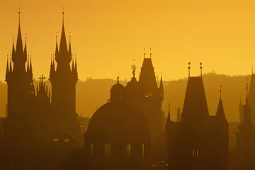 Fototapeten Prag - Türme der Altstadt © courtyardpix