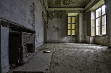 Fototapeta na wymiar Old room abandoned