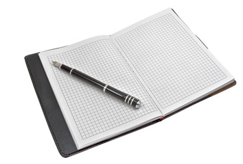 Notebook and pen