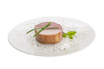 Bacon with vegetables