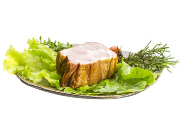 Bacon with vegetables