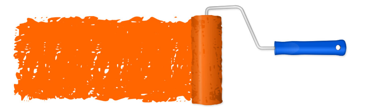 Farbrolle orange