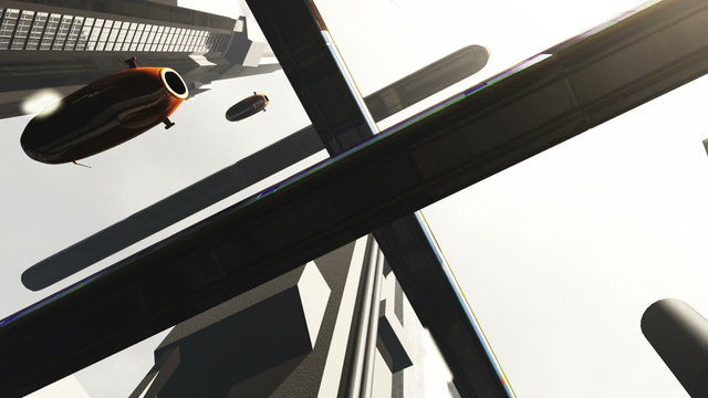 Future City Traffic 3D animation