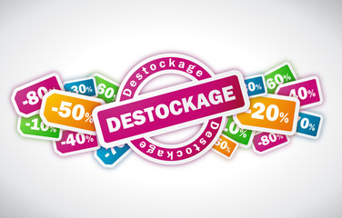 Destockage - Illustration vectorielle
