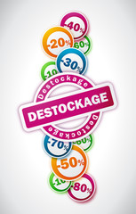 Destockage - Illustration vectorielle