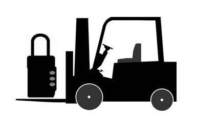 Cadenas dans un monte-charges