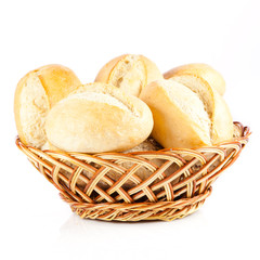 Bread on a white background. delicious buns  isolated on white