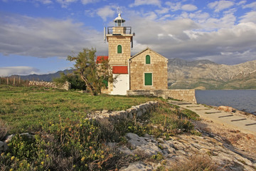 Fototapeta na wymiar Lighthouse on Hvar island, Croatia