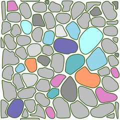 seamless pebbles pattern background