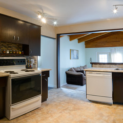 Interior design of modern kitchen