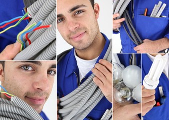 Portraits of an electrician