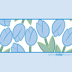 All occasion tulip card in vector format.