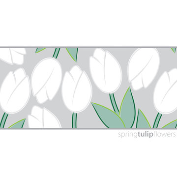 All occasion tulip card in vector format.