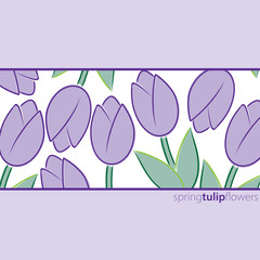 All occasion tulip card in vector format.