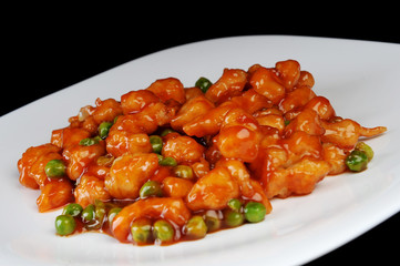 chicken with red sauce