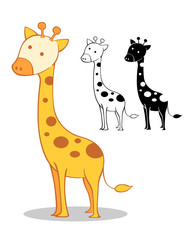 Fototapeta premium Giraffe Cartoon