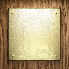 Fototapeta premium gold on wood background