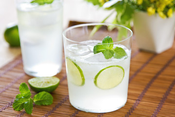 Lime with soda juice