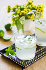 Lime with soda juice