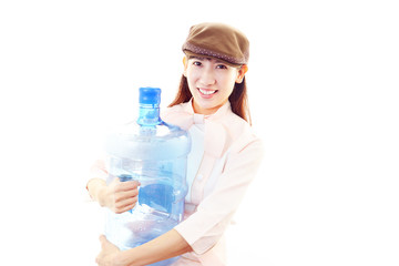 笑顔のウェイトレス