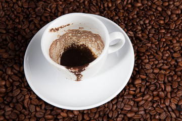 empty cup of coffee