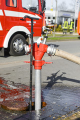 Hydrant - Feuerwehreinsatz