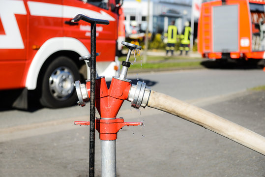 Hydrant - Feuerwehreinsatz