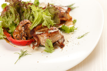 meat with vegetables