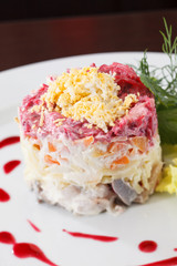 Russian herring salad