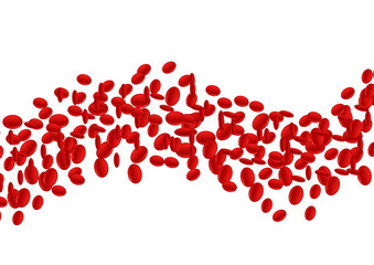 stream of blood cells