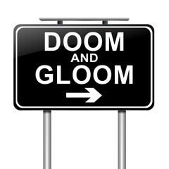 Doom and gloom concept.