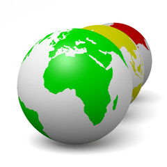 Globe series green ecology concept