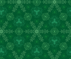 floral pattern in ethnic style (CMYK)