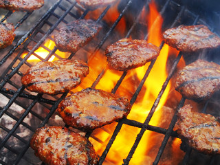 barbecue grill steaks