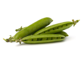 Fresh green pea pod