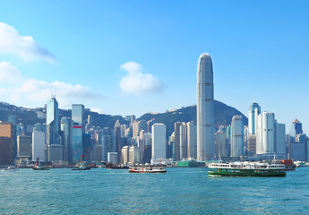Obraz premium Hong Kong victoria harbour