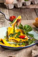 frittata with pepperoni
