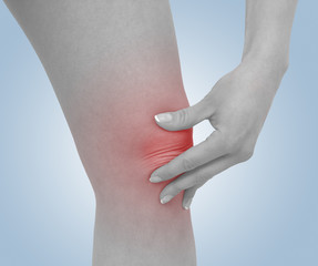 Acute pain in a woman knee